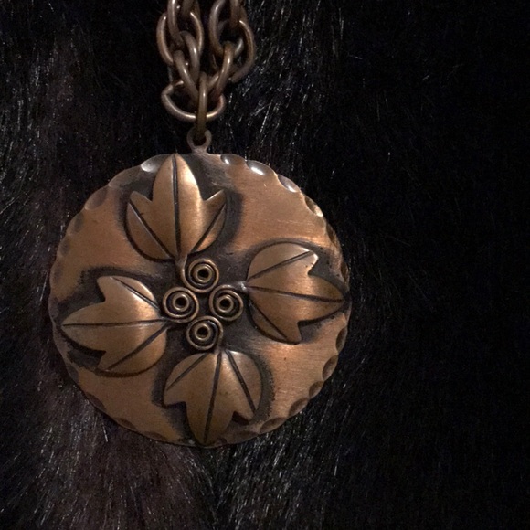 Vintage REBAJES Copper Necklace choker RARE EUC! - Picture 5 of 8